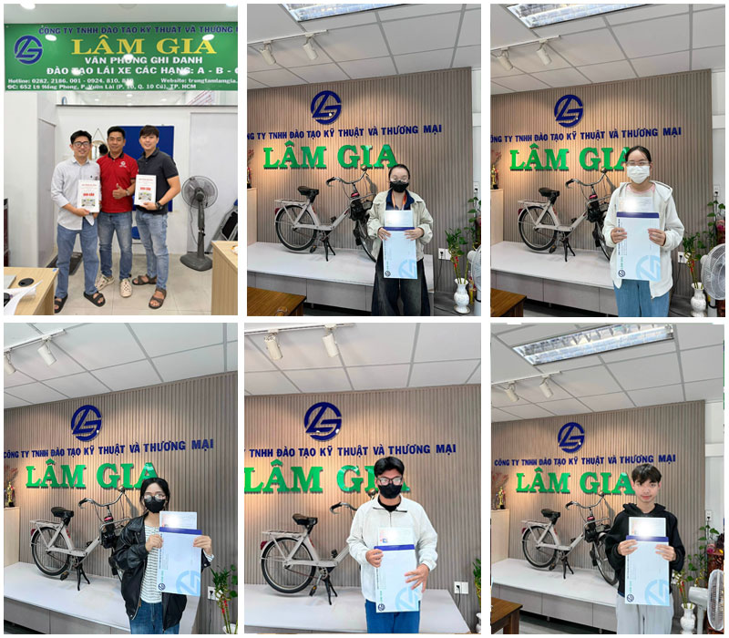 Hình ảnh học viên thực tế học bằng lái xe
