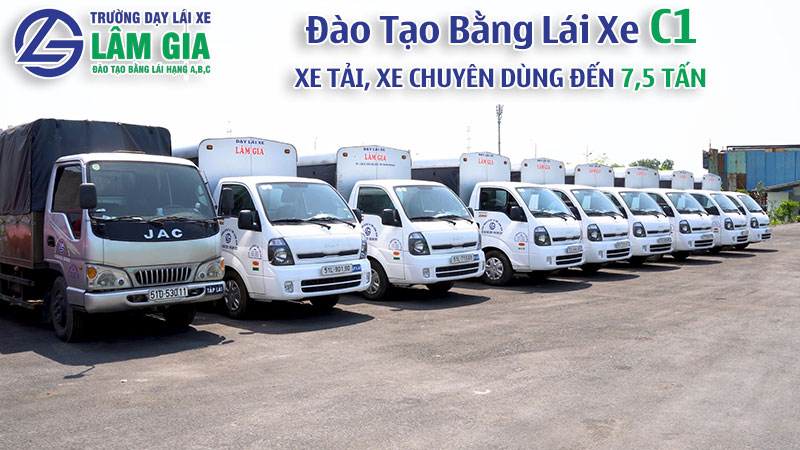 Trường đào tạo bằng lái c1 xe tải đến 7,5 tấn