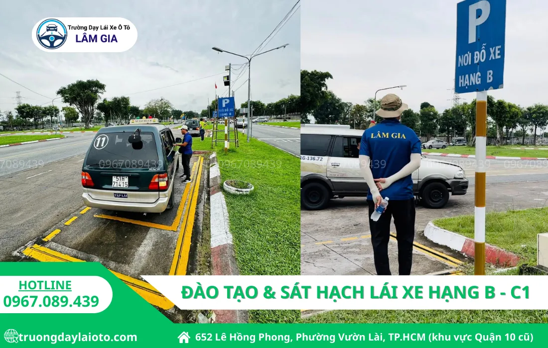 Trường Dạy Lái Xe Ô Tô Lâm Gia các hạng bằng B - hạng C1 Hướng dẫn 1:1 với giáo viên