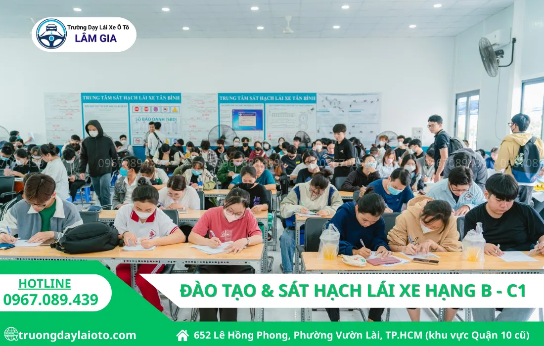 Trường Dạy Lái Xe Ô Tô Lâm Gia các hạng bằng B - hạng C1 đăng ký học thi bằng lái xe ô tô tại Lâm Gia