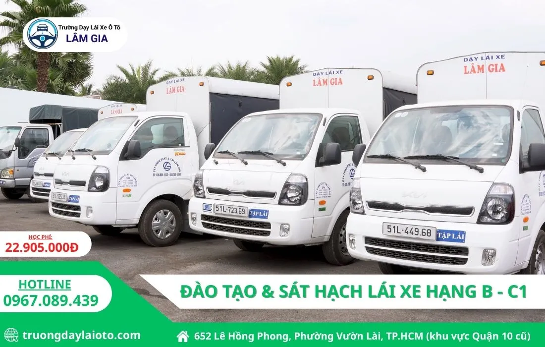 HỌC BẰNG LÁI XE TẢI C1 hình ảnh thực tế khóa học bằng lái xe tải C1 tại trường dạy lái ô tô Lâm Gia |HỌC PHÍ 22.905.000Đ