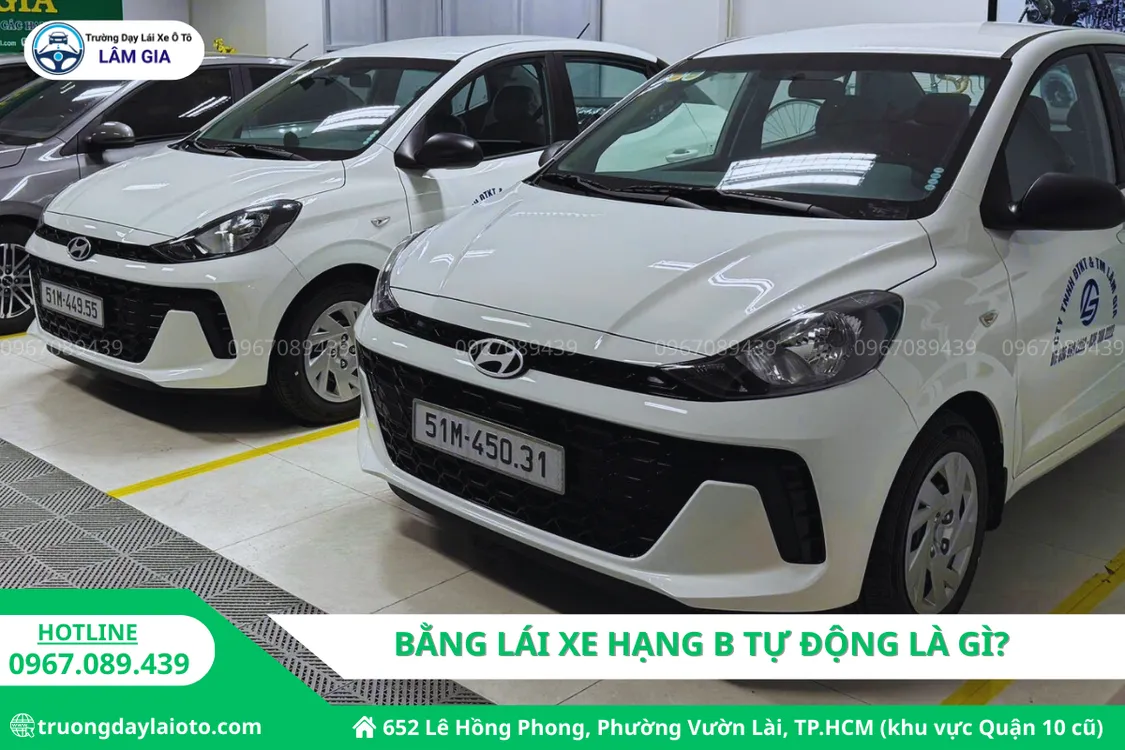 bằng lái xe hạng b tự động là gì? Trường dạy lái ô tô Lâm Gia