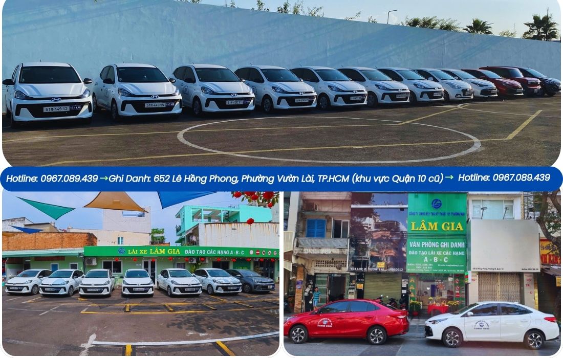 THUÊ XE TẬP LÁI|350.000Đ/Giờ thuê xe tập lái tại trường dạy lái ô tô Lâm Gia - chỉ từ 300k/giờ