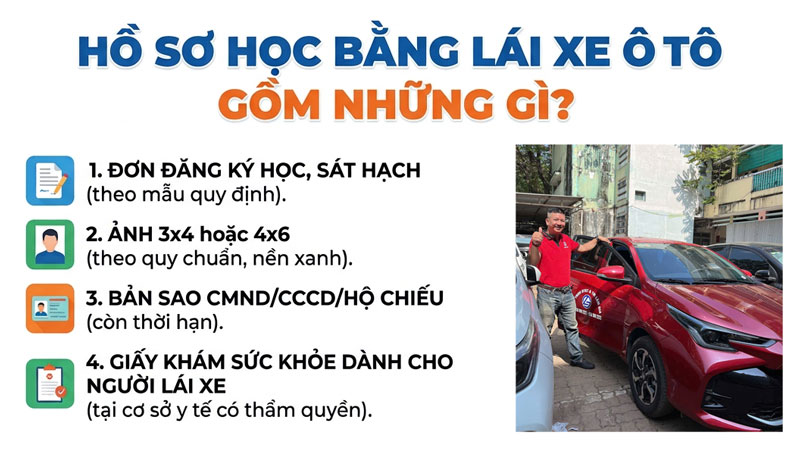 Hồ Sơ Học Bằng Lái Xe Ô Tô Gồm Những Gì?
